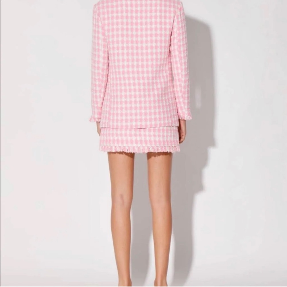 NWT WALTER BAKER KENNEDY NAUTICAL TWEED PINK JACKET AND KAILYN SKIRT SET - Picture 4 of 15
